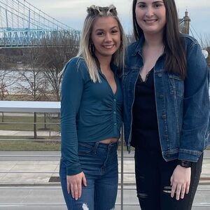 Almost Famous Deep Blue Ruched Blouse